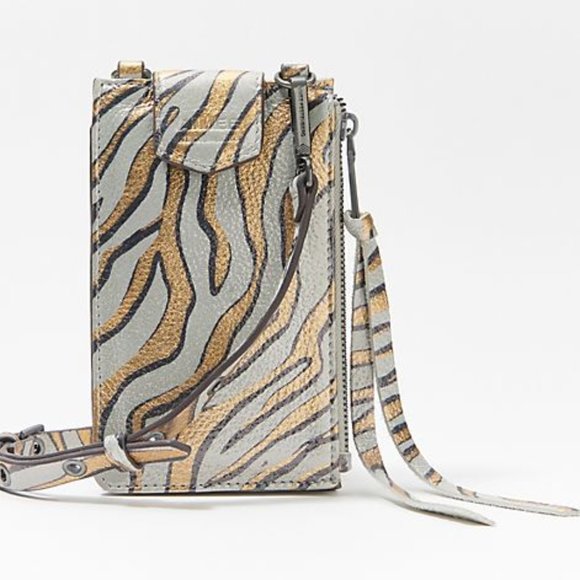 Aimee Kestenberg Handbags - NWT Metallic Leather Phone Crossbody